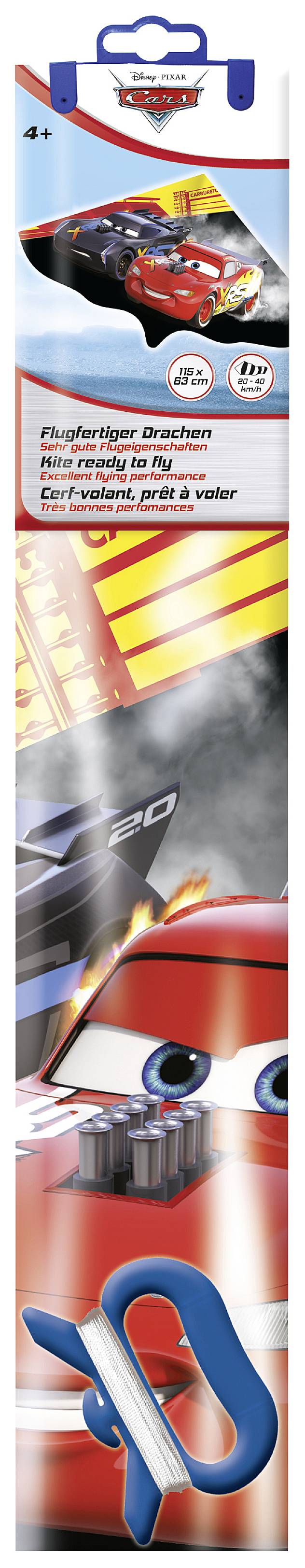 Günther Flugspiele Drachen Lightning McQueen Spannweite (Details) 1150mm Windstärken-Eignung 5 - 8 bft