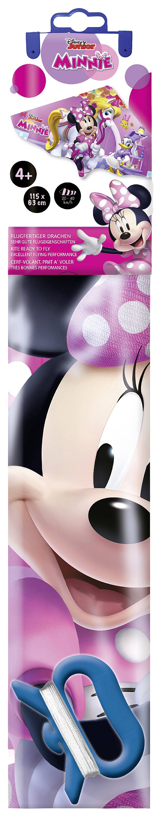 Günther Flugspiele Drachen Minnie Mouse Spannweite (Details) 1150 mm Windstärken-Eignung 5 - 8 bft