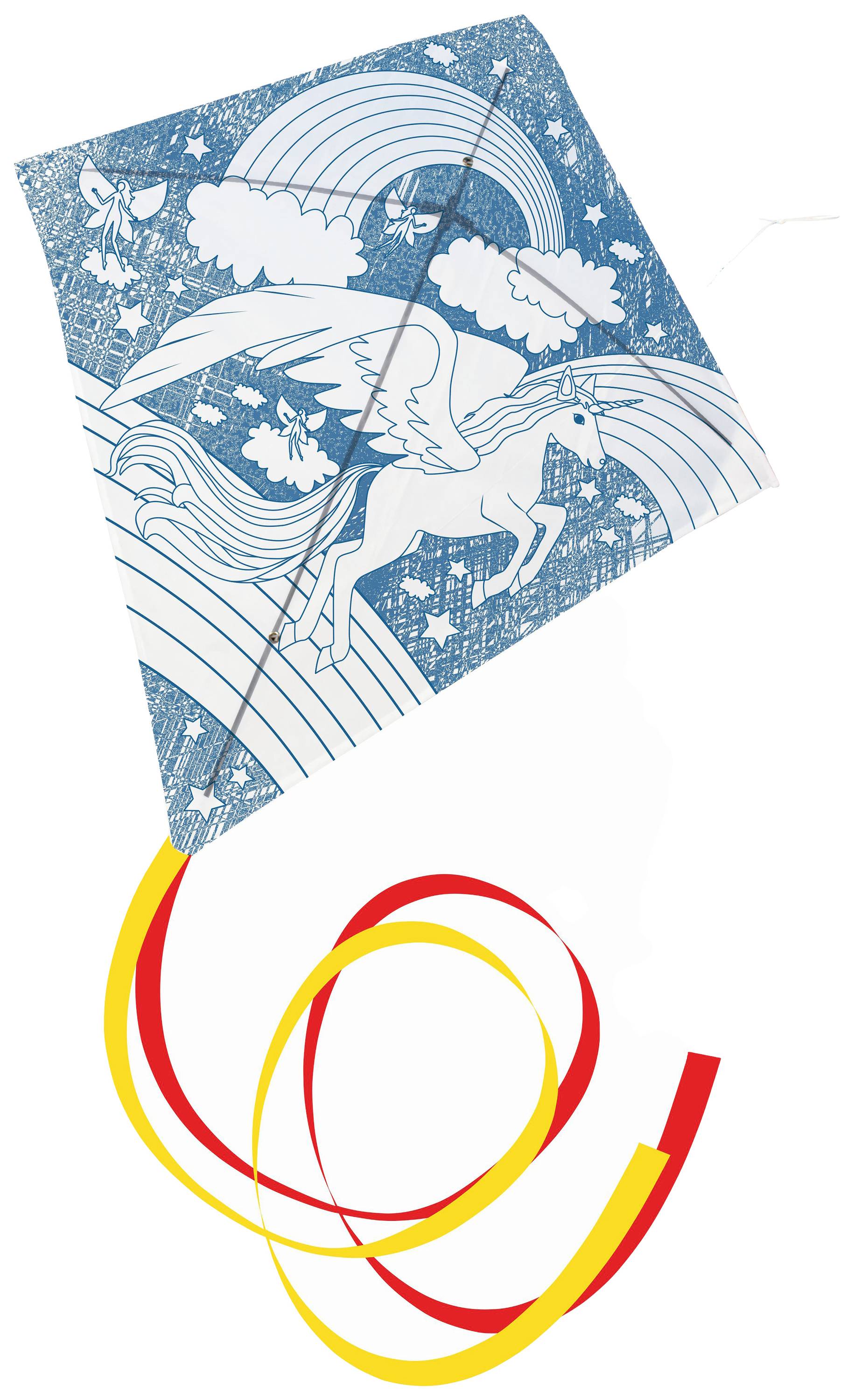 Günther Flugspiele Drachen Einhorn-Landschaft Spannweite (Details) 690 mm Windstärken-Eignung 4 - 9