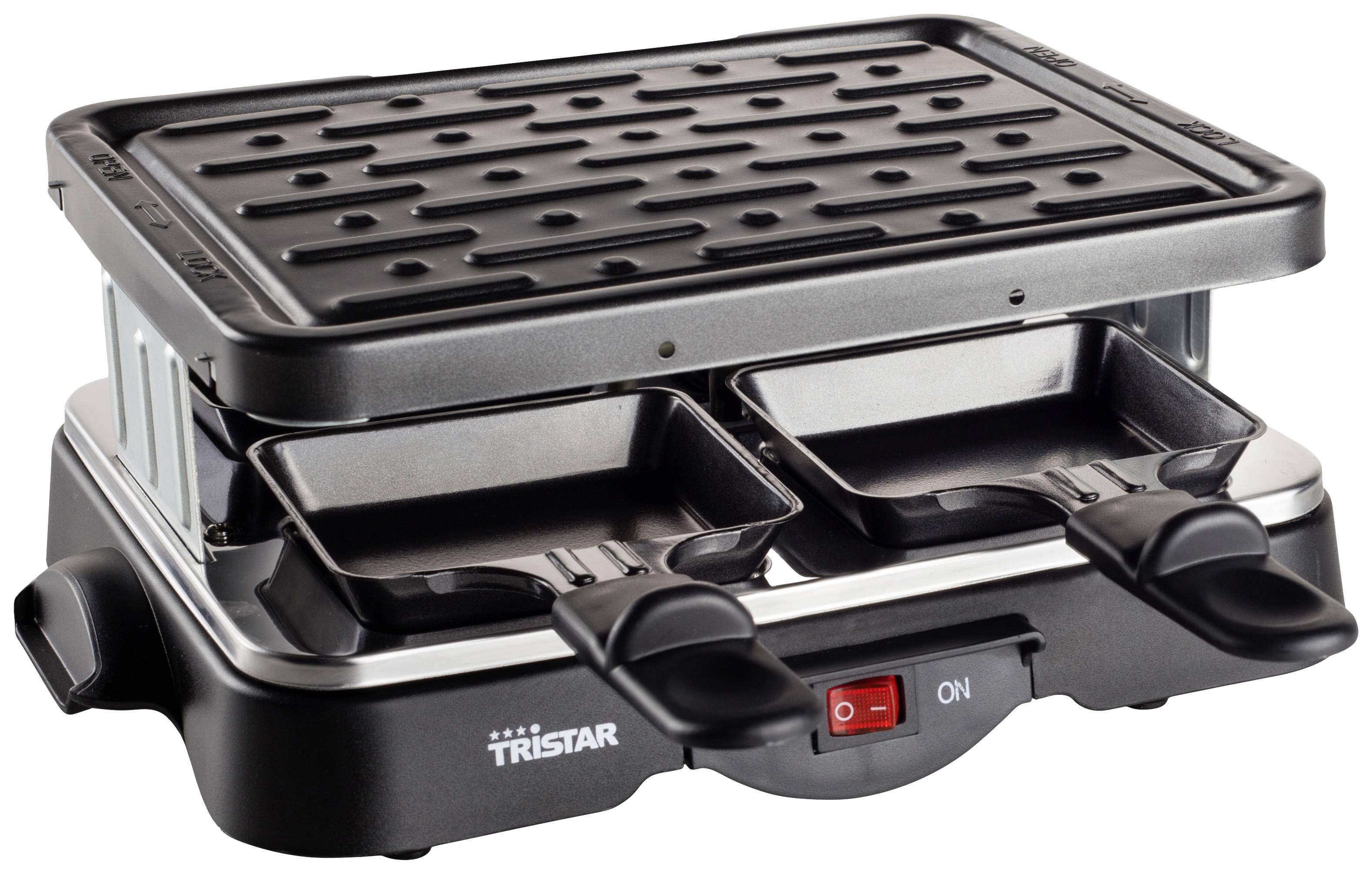 Tristar RA-2949 Raclette 4 Pfännchen Schwarz