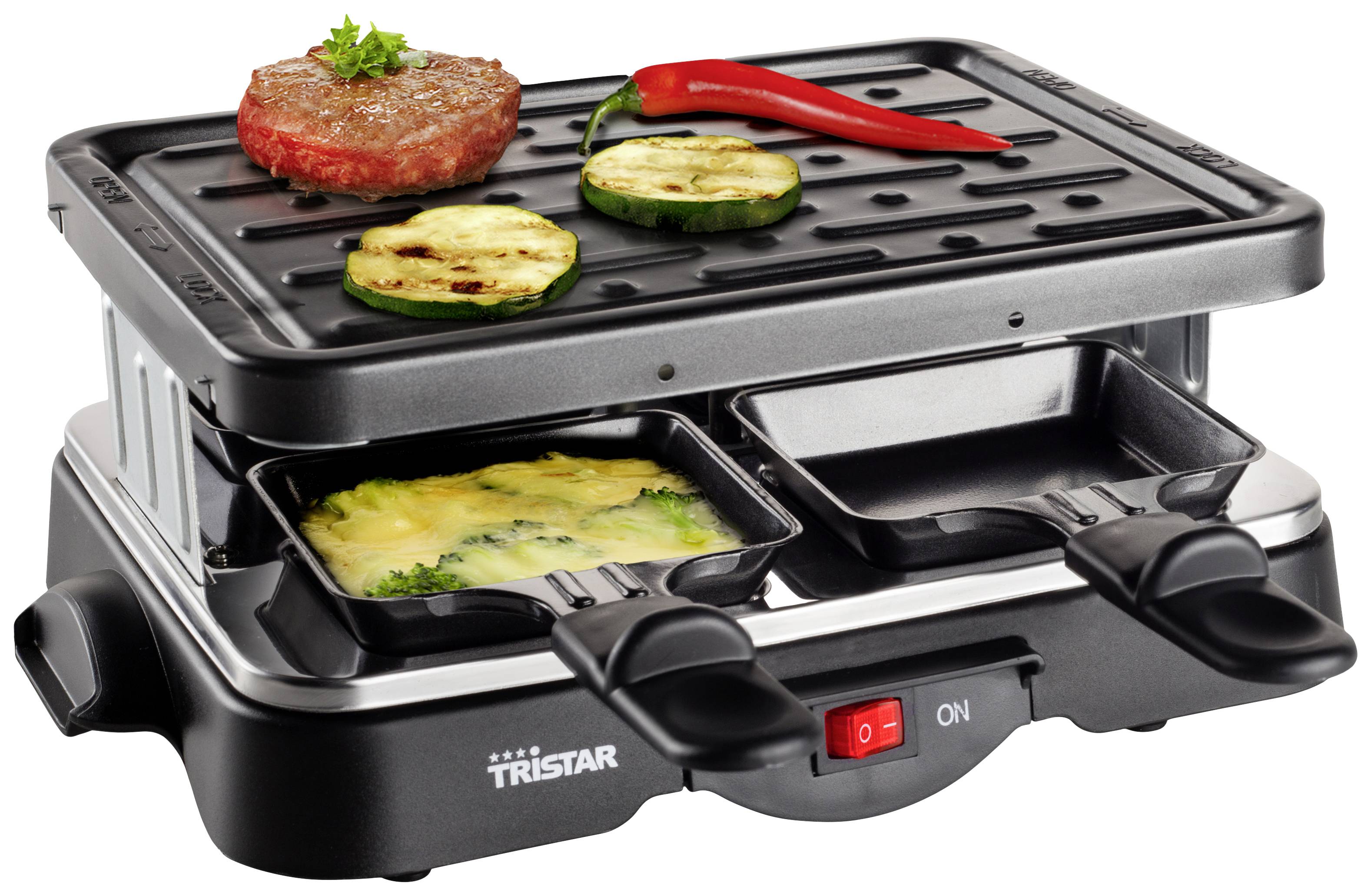 Tristar RA-2949 Raclette 4 Pfännchen Schwarz