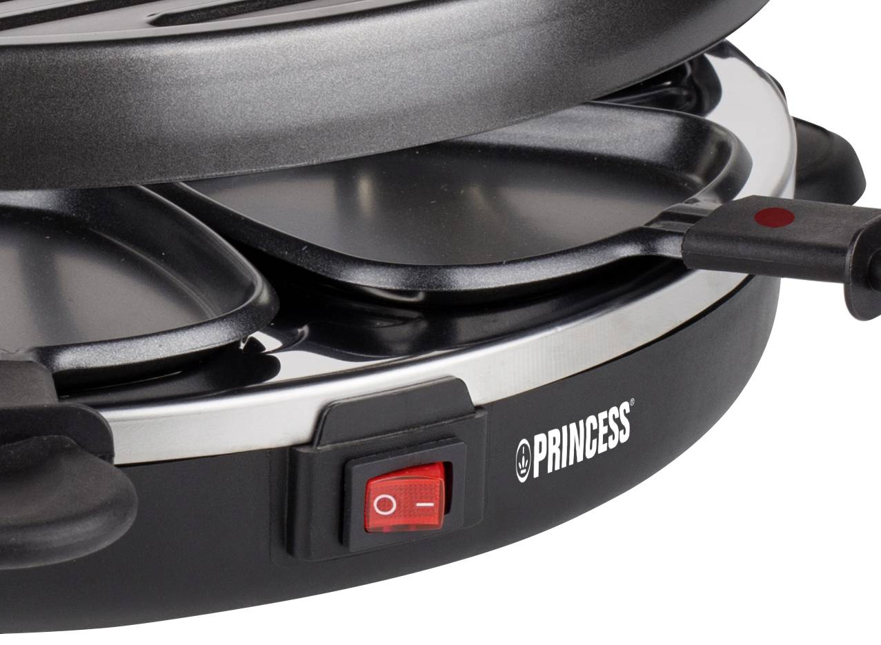 Princess 162725 Raclette 6 Pfännchen Schwarz