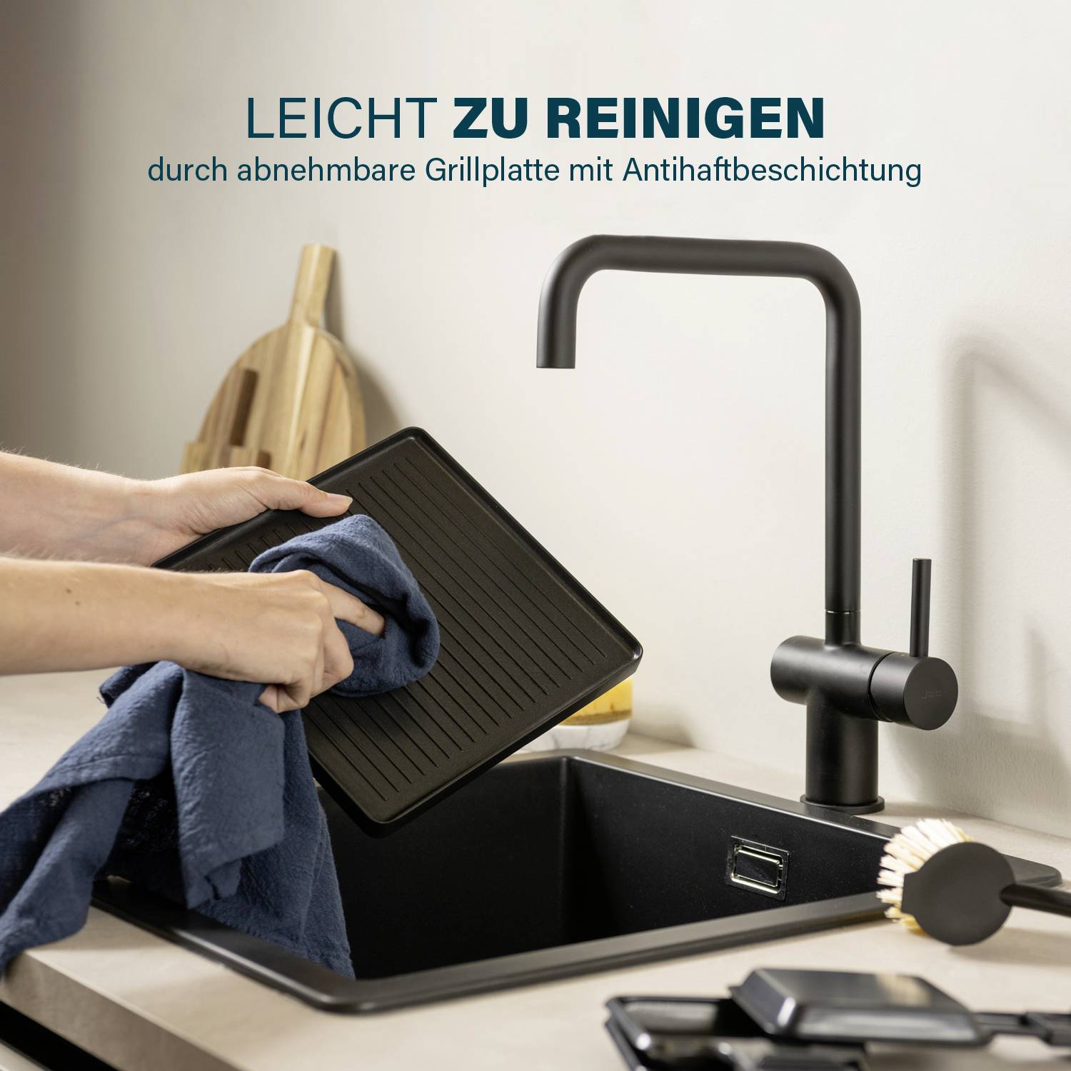 Princess 162820 Raclette 8Pfännchen Schwarz