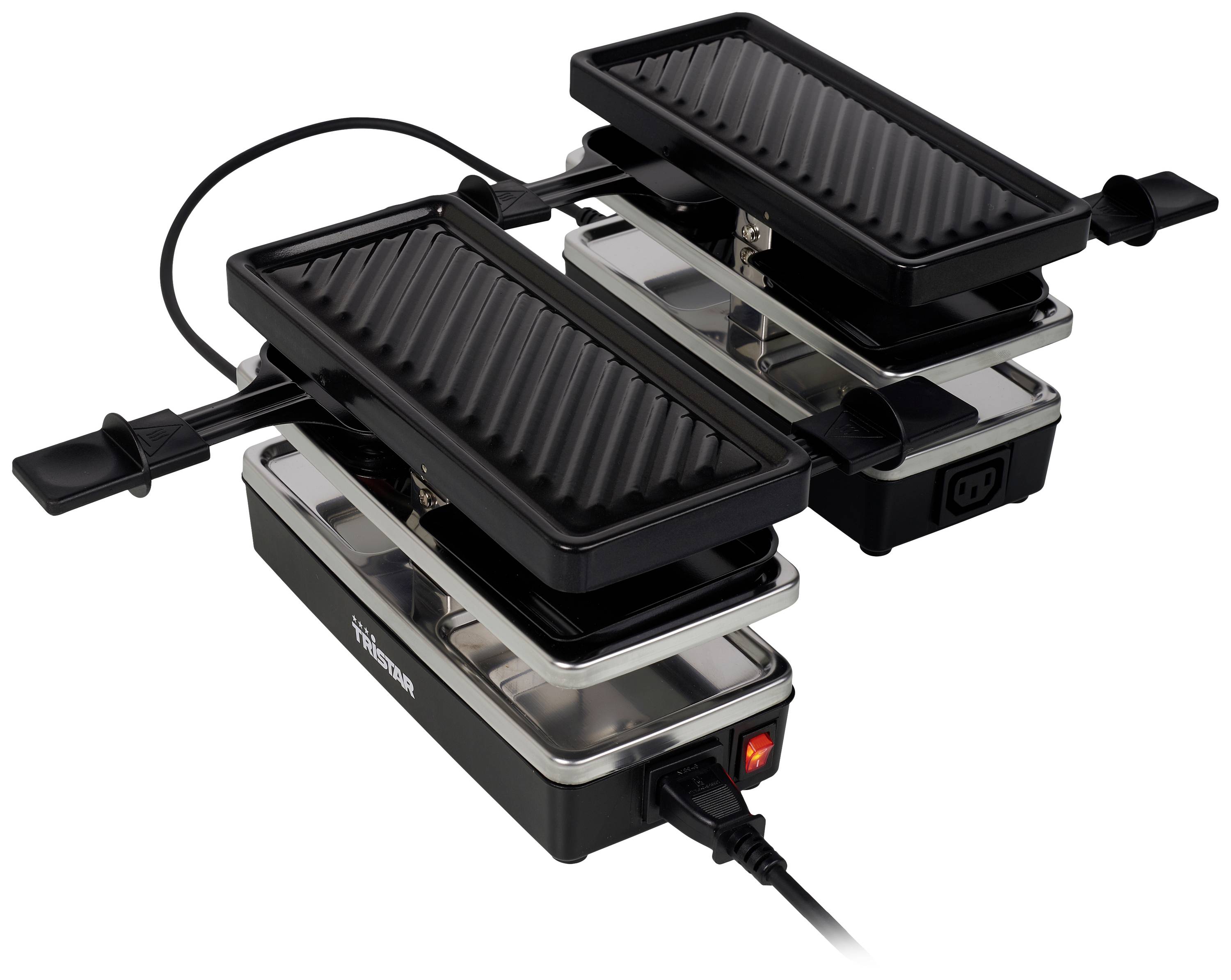 Tristar RA-2742 Raclette 4Pfännchen Schwarz