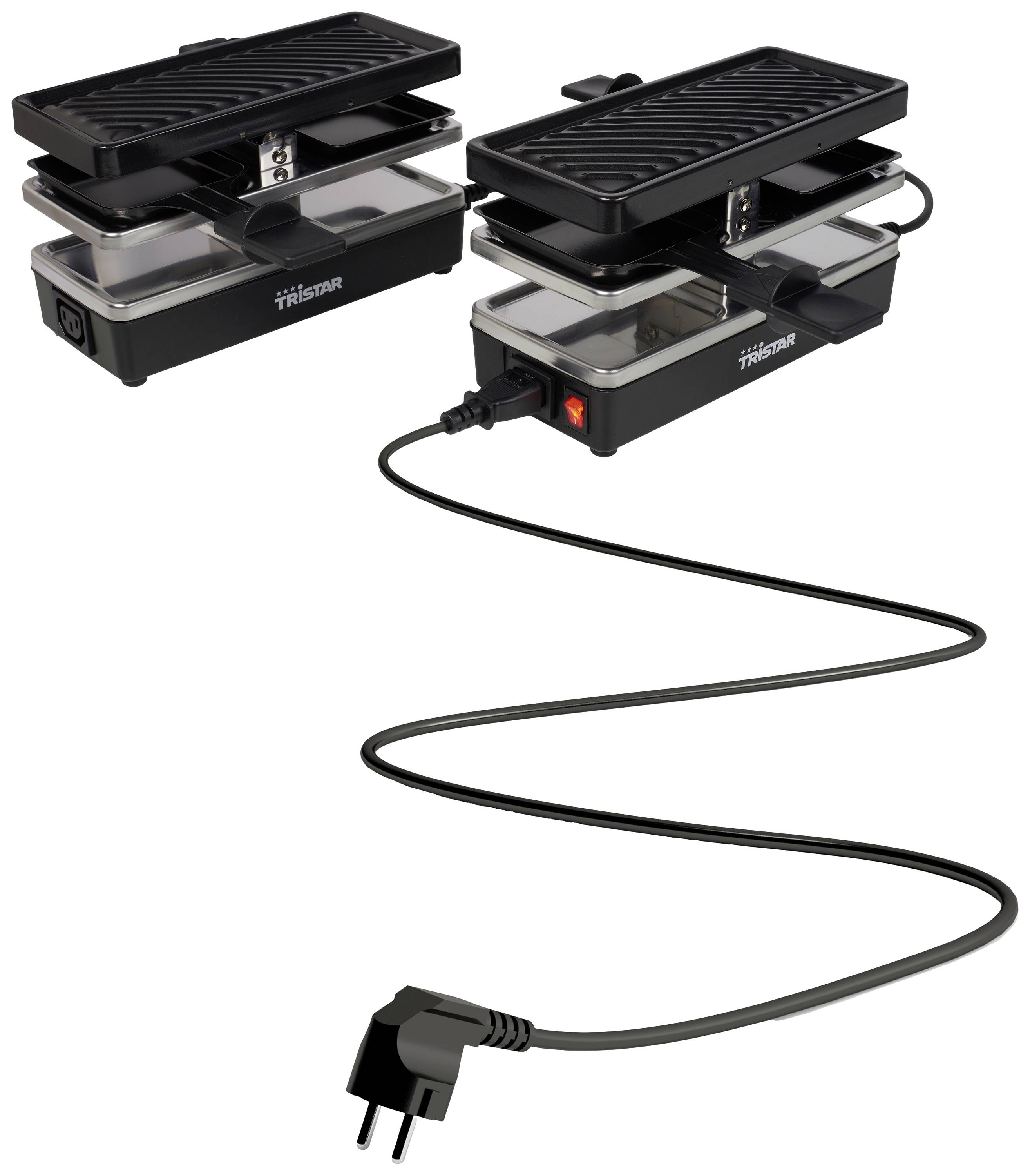 Tristar RA-2742 Raclette 4Pfännchen Schwarz