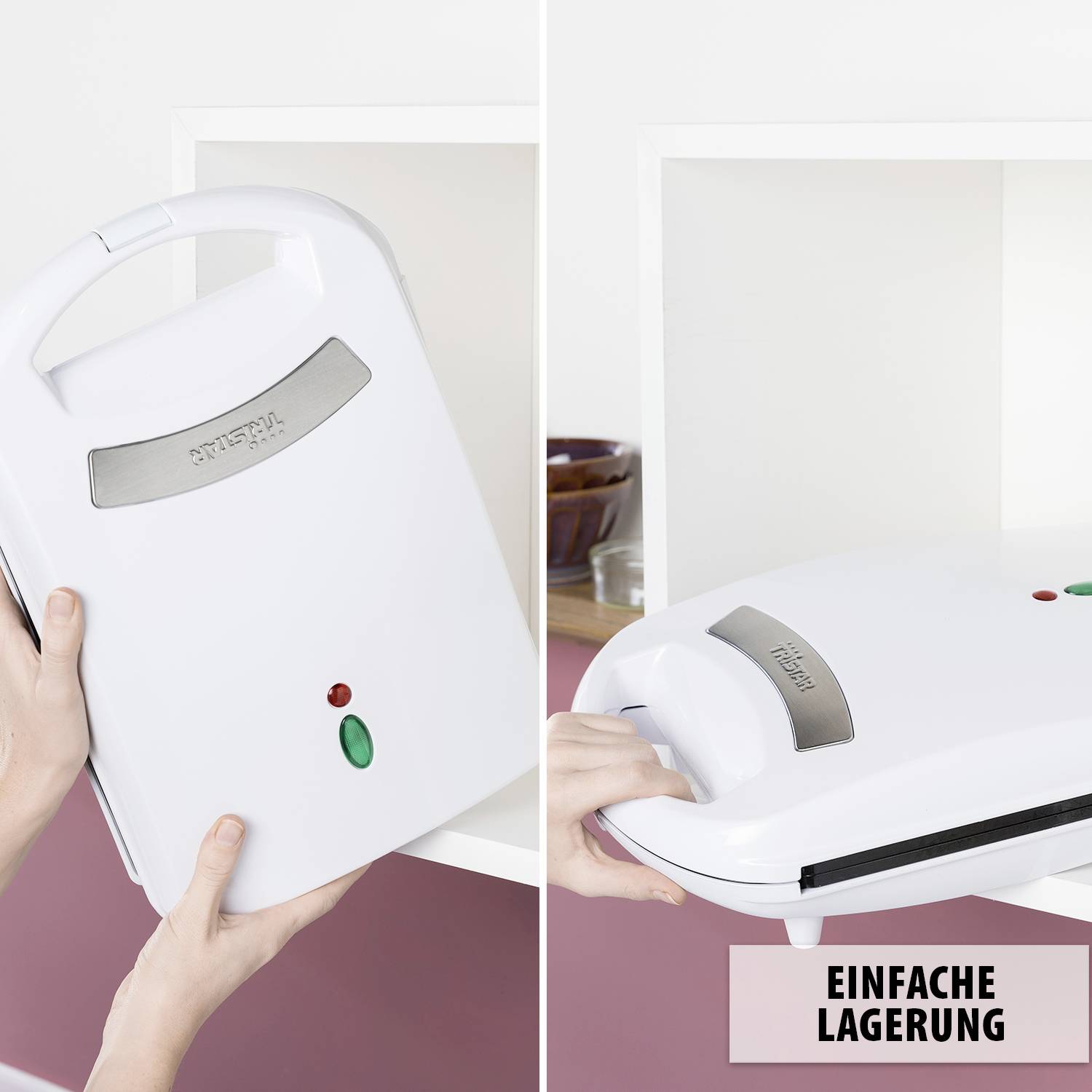 Tristar SA-3065 Sandwichmaker 4Pfännchen Weiß