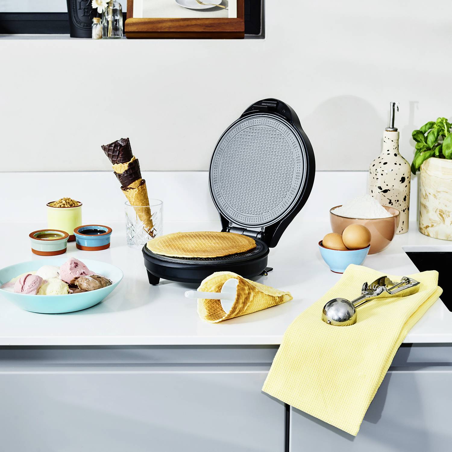 Tristar WF-1170 Eiswaffel Maker Schwarz