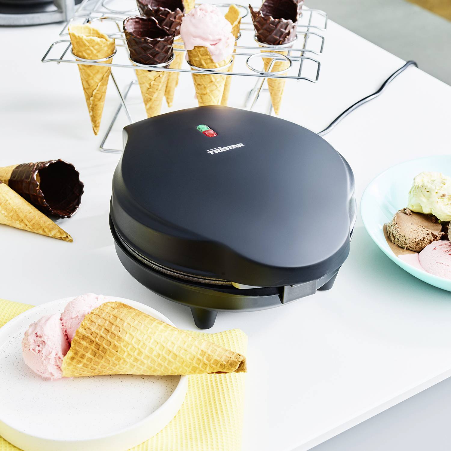 Tristar WF-1170 Eiswaffel Maker Schwarz