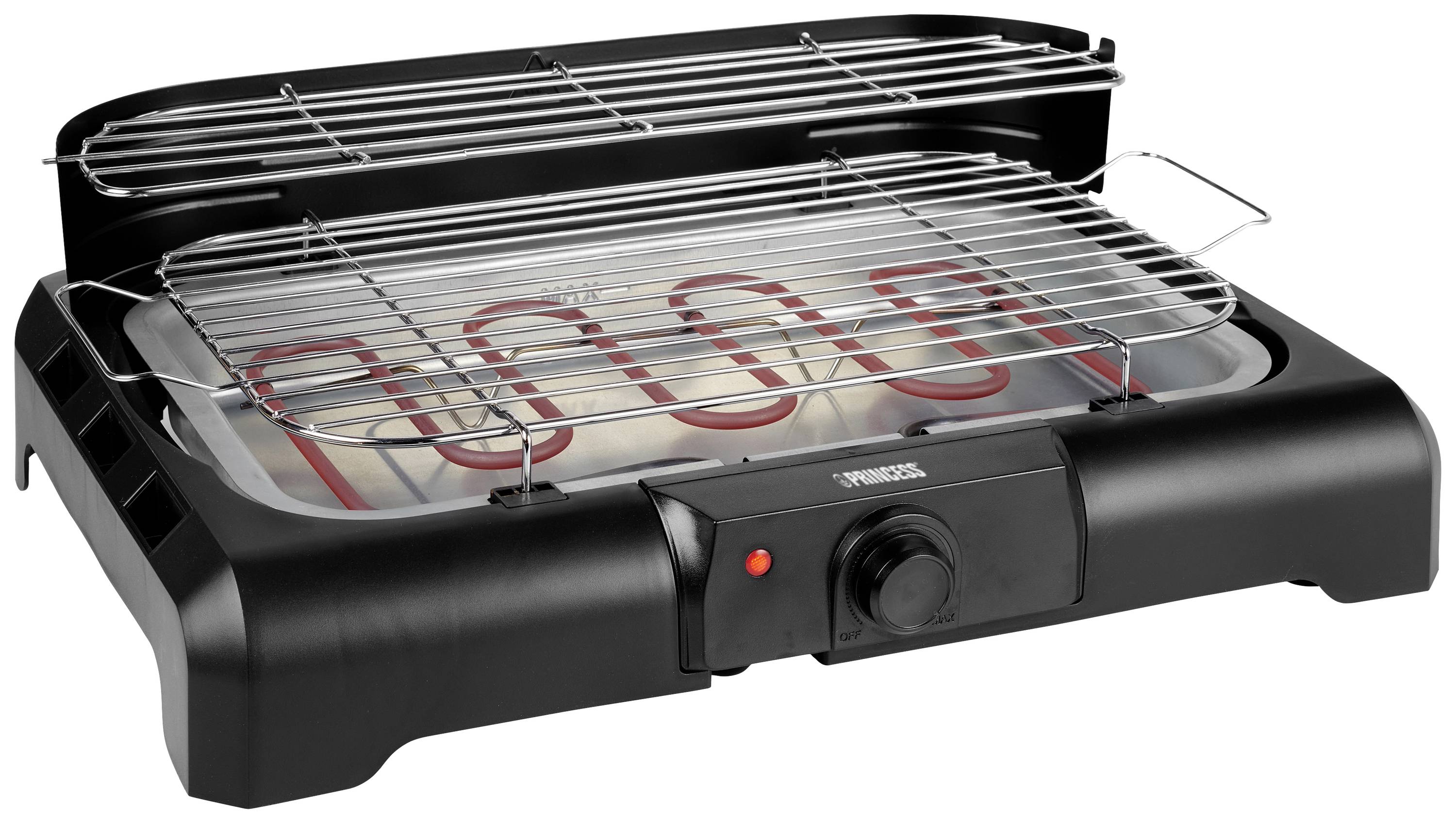 Princess 112250 Elektro Standgrill mit Standfuß Schwarz