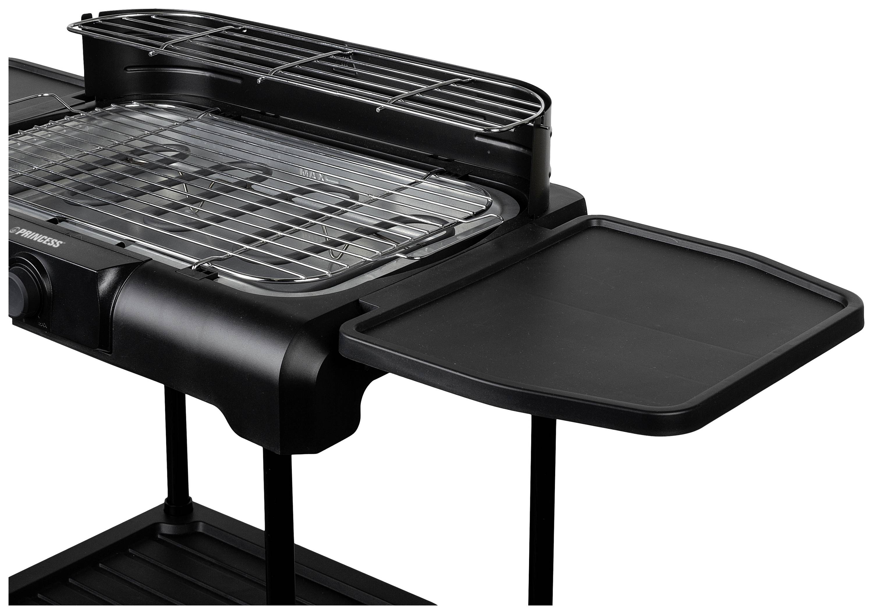 Princess 112250 Elektro Standgrill mit Standfuß Schwarz