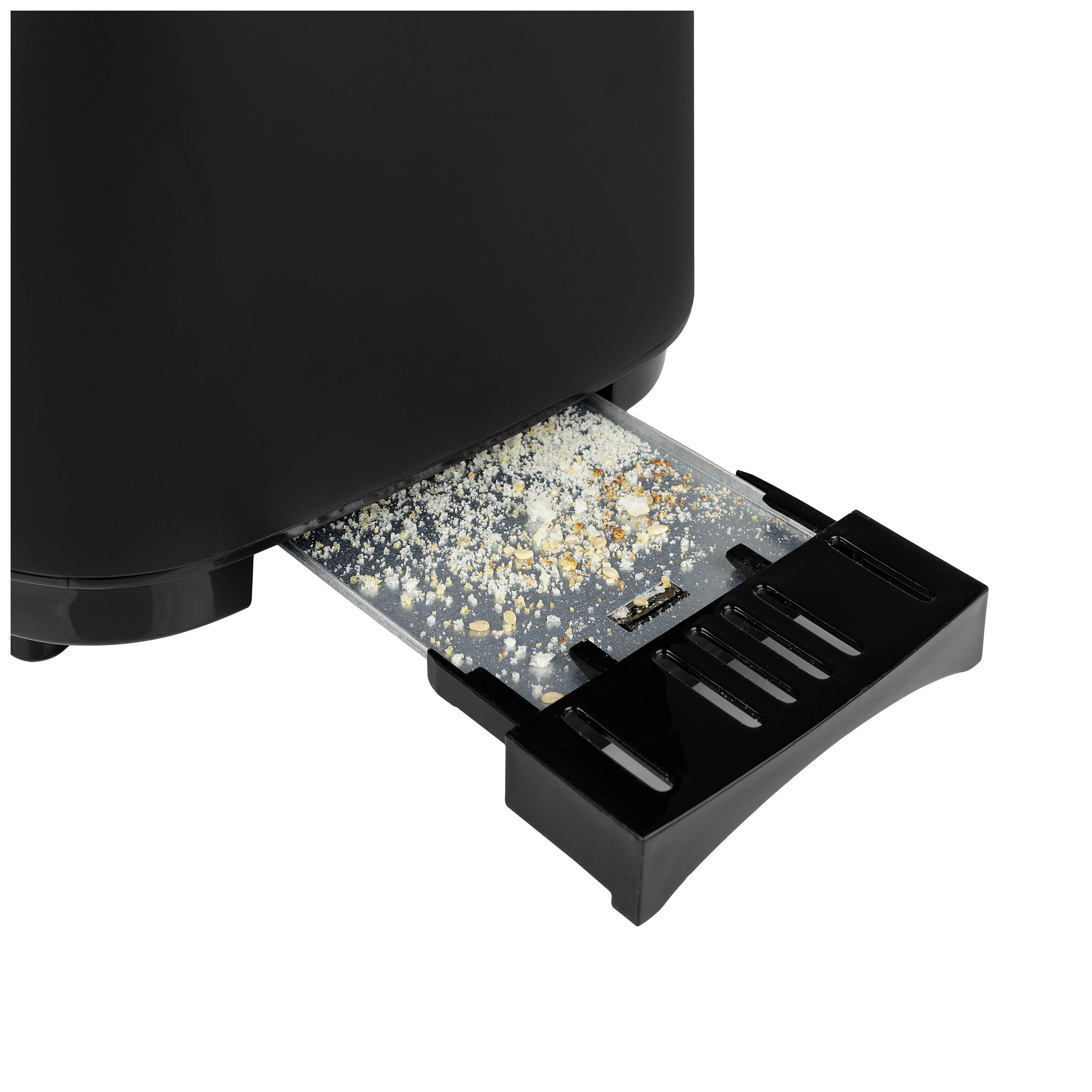 Princess 142360 Toaster mit Brötchenaufsatz Schwarz