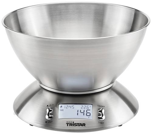 Tristar KW 2436 Küchenwaage Wägebereich (max.)=5kg Edelstahl  - Onlineshop Voelkner