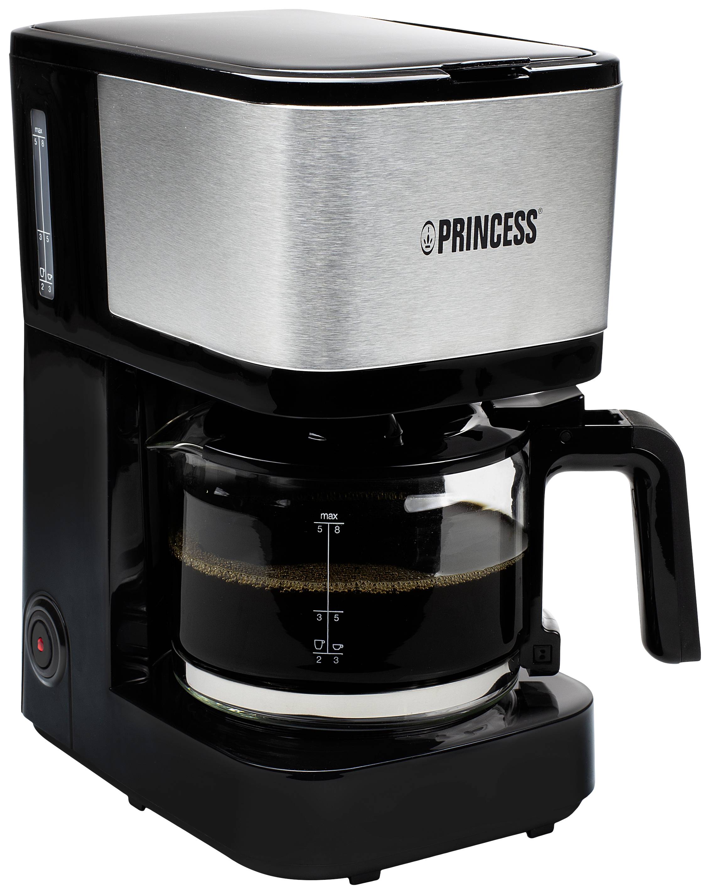 Princess 246030 Kaffeemaschine Schwarz, Silber Fassungsvermögen Tassen=8