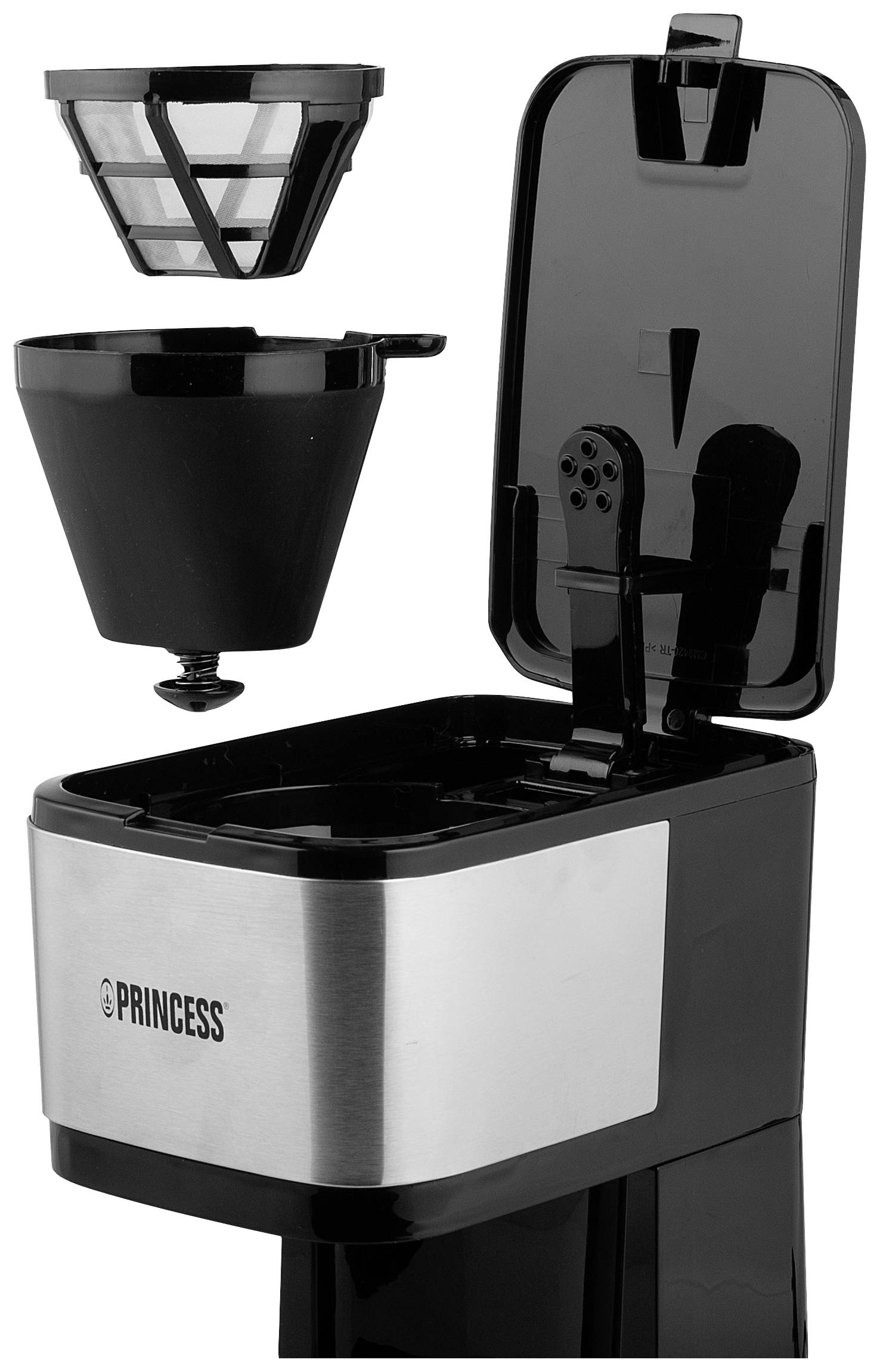 Princess 246030 Kaffeemaschine Schwarz, Silber Fassungsvermögen Tassen=8