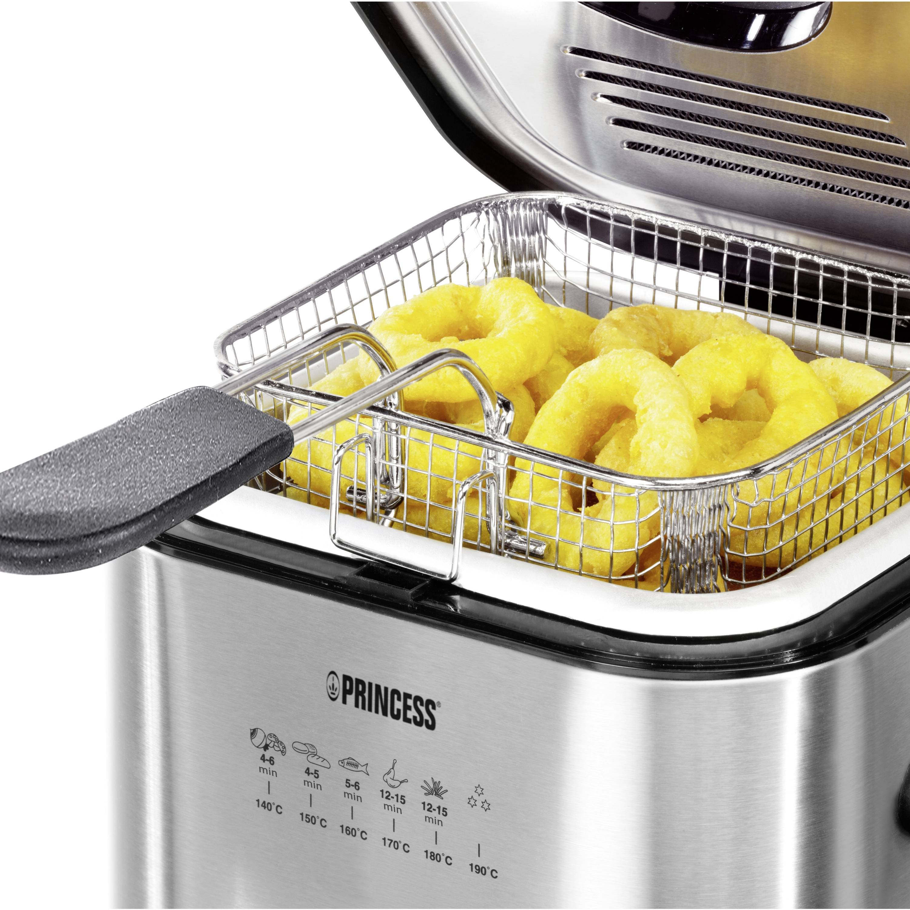 Princess 182611 Fritteuse 1.2l 840W 6 Fonduegabeln Edelstahl (gebürstet)