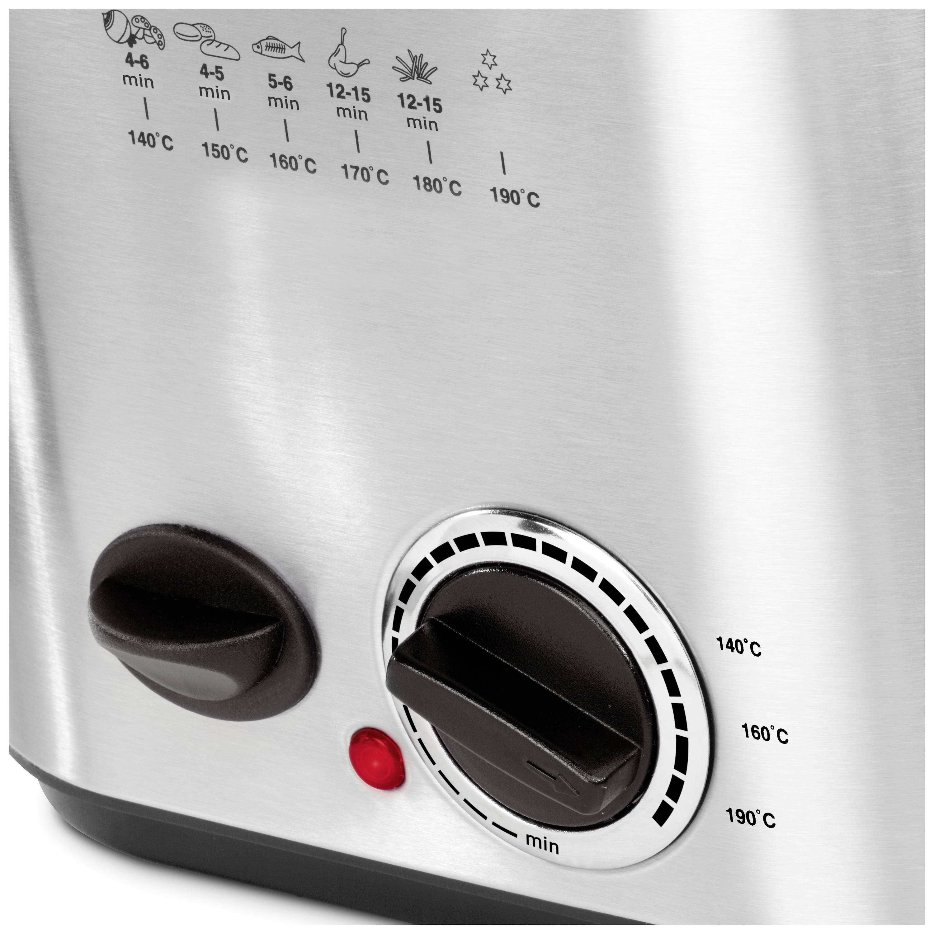 Princess 182611 Fritteuse 1.2l 840W 6 Fonduegabeln Edelstahl (gebürstet)