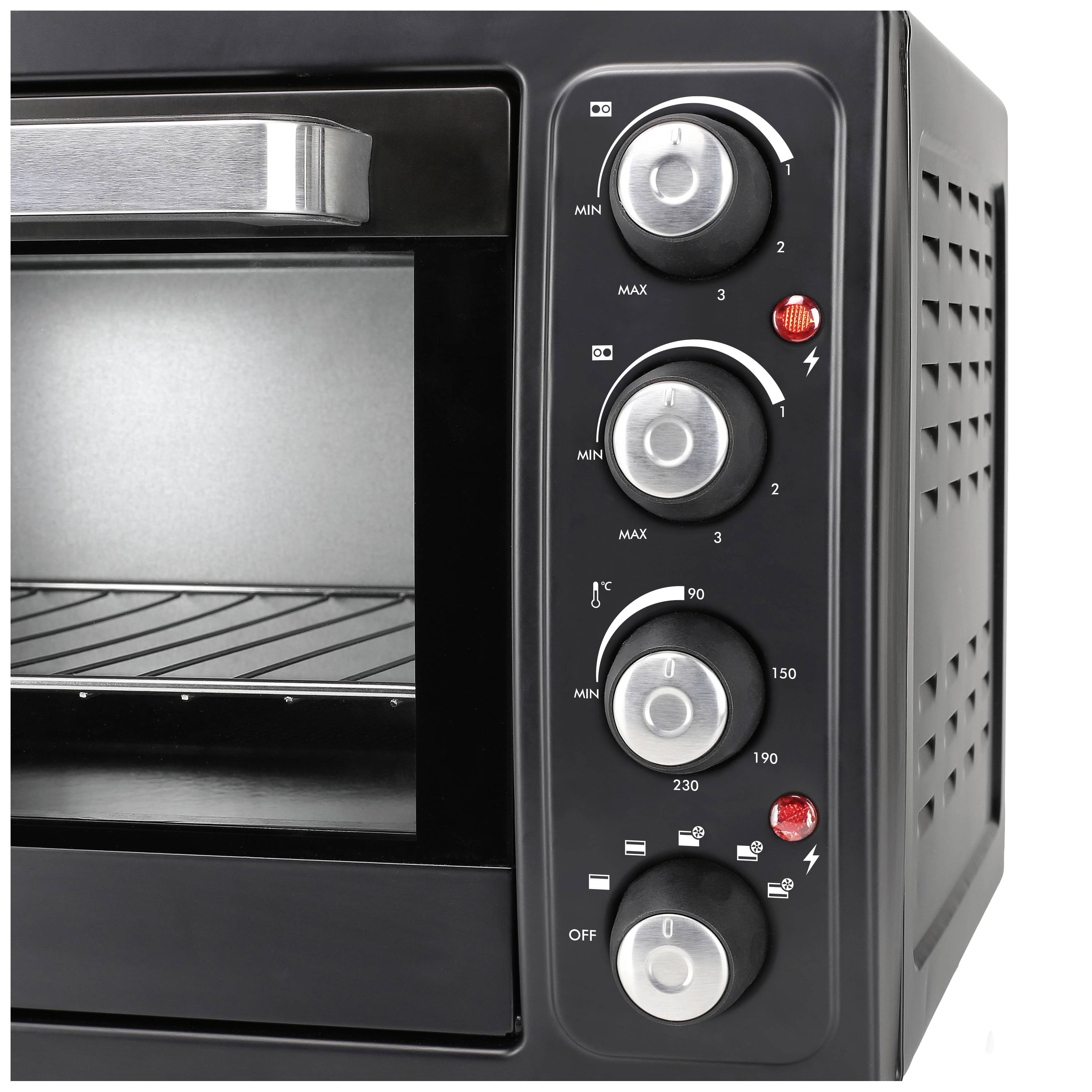 Tristar OV-1443 Minibackofen inkl. Herdplatten, Umluft-Funktion 38l