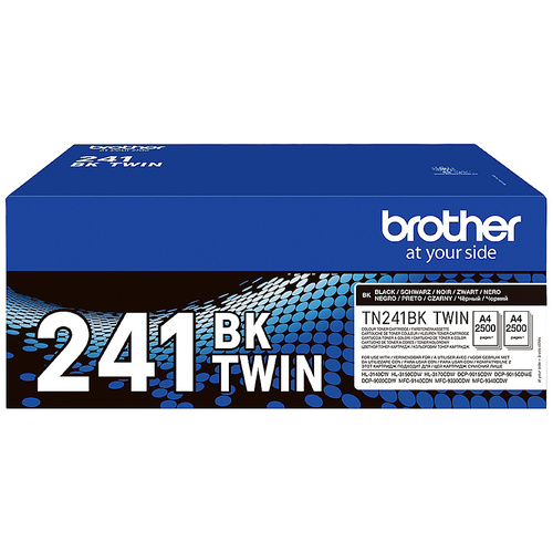 Brother Toner TN-241BKTWIN Original 2er-Pack Schwarz 2500 Seiten TN241BKTWIN