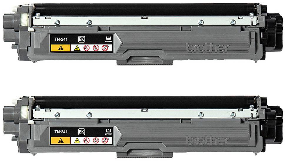 Brother Toner TN-241BKTWIN Original 2er-Pack Schwarz 2500 Seiten TN241BKTWIN