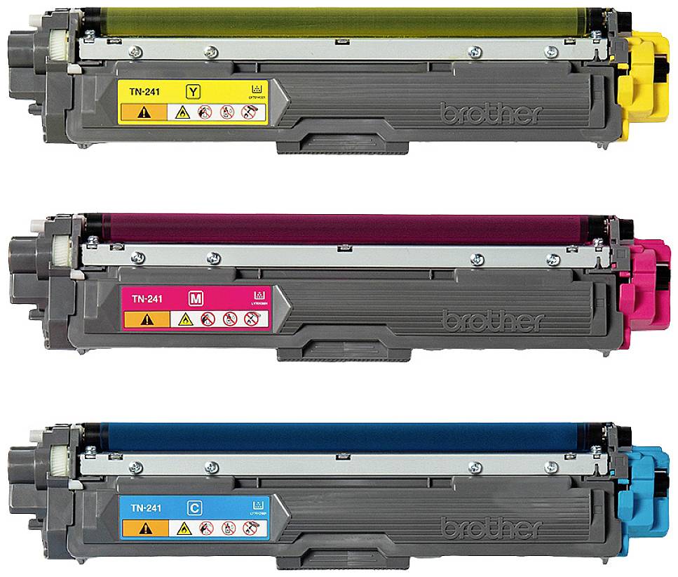 Brother Toner TN-241CMY Original 3er-Pack Cyan, Magenta, Gelb 1400 Seiten TN241CMY