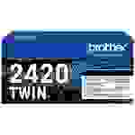 Brother Cassette de toner TN-2420TWIN TN2420TWIN d'origine noir 3000 pages