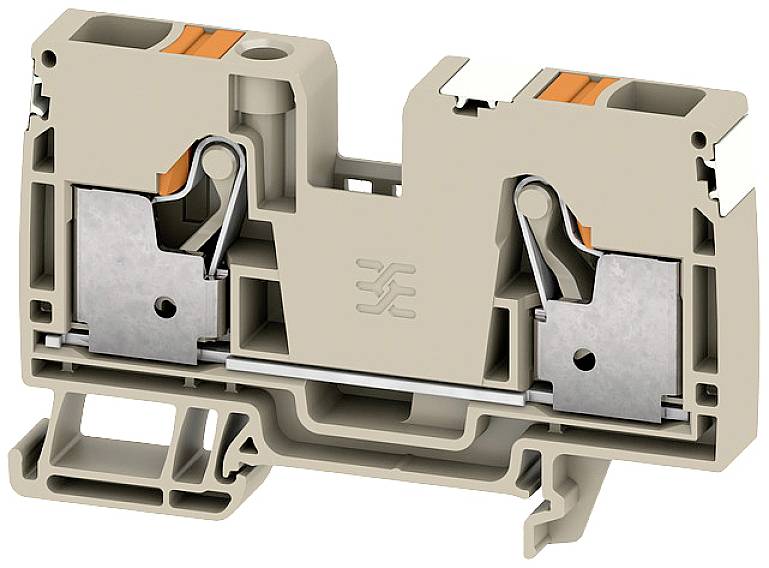 Weidmüller 2674940000 Durchgangsreihenklemme Push-In-Klemme, Steckanschluss Dunkelbeige 25St.