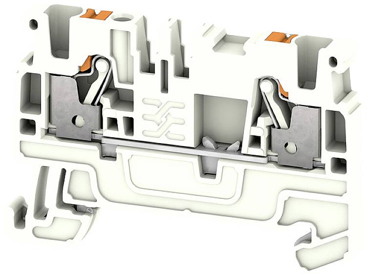 Weidmüller 2690460000 Schutzleiterklemme Push-In-Klemme, Steckanschluss Weiß 50St.