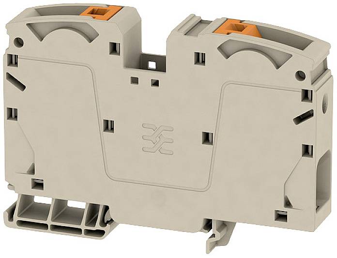 Weidmüller 2551510000 Durchgangsreihenklemme Steckanschluss Beige 10St.