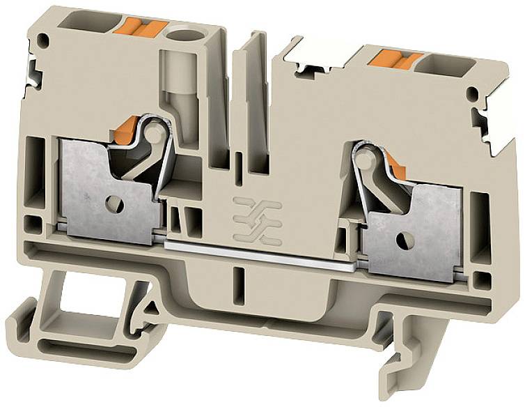 Weidmüller 2674870000 Durchgangsreihenklemme Push-In-Klemme, Steckanschluss Dunkelbeige 50St.