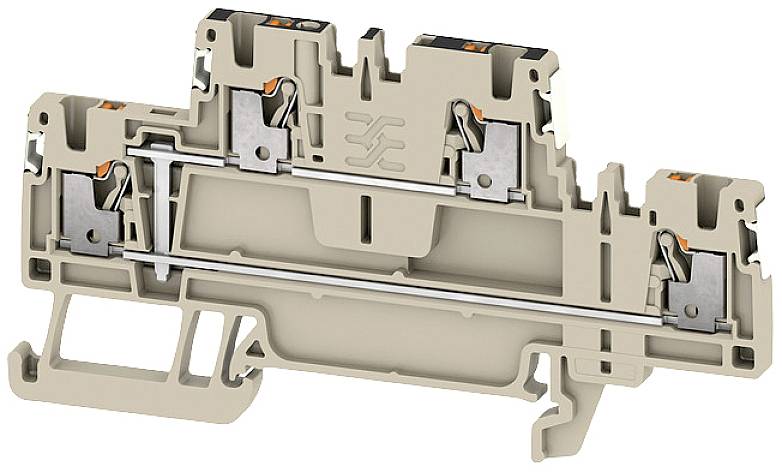 Weidmüller 2675090000 Mehrstockklemme Push-In-Klemme, Steckanschluss Dunkelbeige 50St.