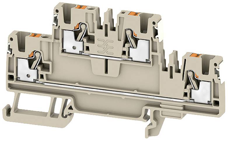 Weidmüller 2675110000 Durchgangsreihenklemme Steckanschluss Beige 50St.
