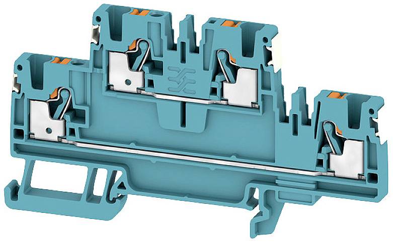 Weidmüller 2675120000 Durchgangsreihenklemme Push-In-Klemme, Steckanschluss Blau 50St.
