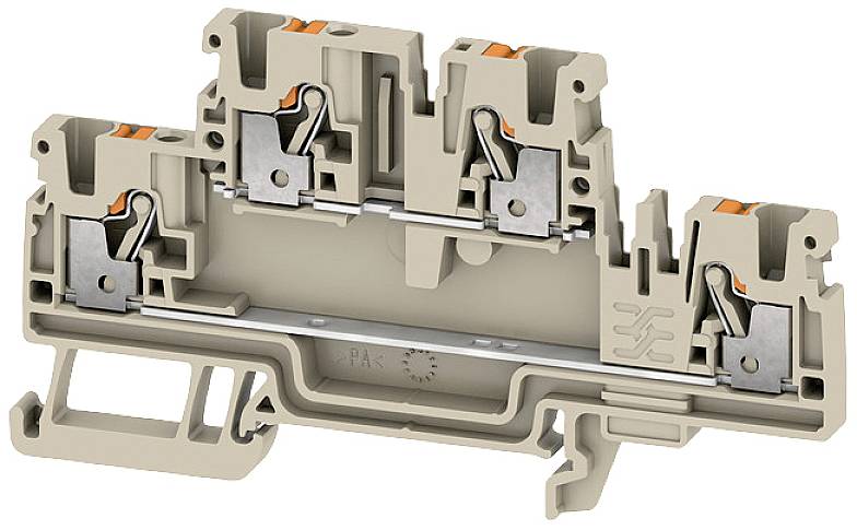 Weidmüller 2704330000 Bauelementreihenklemme Push-In-Klemme Beige 50St.