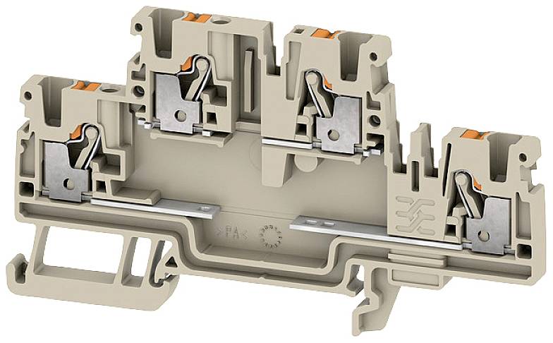 Weidmüller 2704340000 Bauelementreihenklemme Push-In-Klemme Beige 50St.