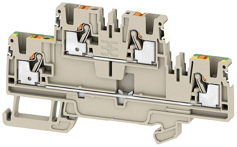 Weidmüller 2675130000 Durchgangsreihenklemme Push-In-Klemme, Steckanschluss Dunkelbeige 50St.