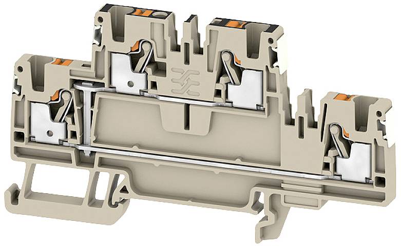Weidmüller 2675140000 Durchgangsreihenklemme Push-In-Klemme, Steckanschluss Dunkelbeige 50St.