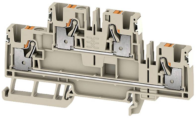Weidmüller 2675160000 Mehrstockklemme Push-In-Klemme, Steckanschluss Dunkelbeige 50St.