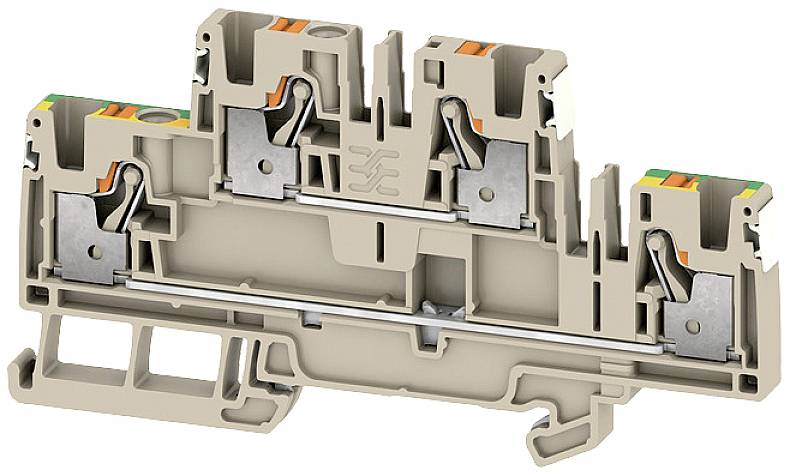 Weidmüller 2675180000 Mehrstockklemme Push-In-Klemme, Steckanschluss Dunkelbeige 50St.