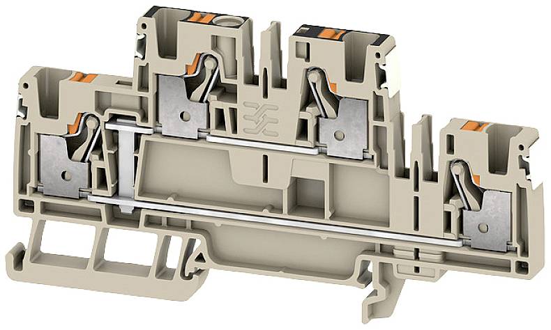 Weidmüller 2675190000 Mehrstockklemme Push-In-Klemme, Steckanschluss Dunkelbeige 50St.