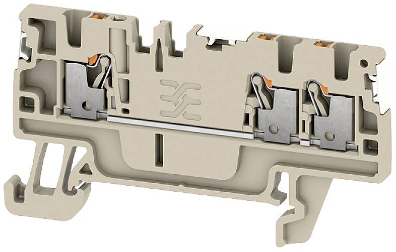 Weidmüller 2674630000 Durchgangsreihenklemme Push-In-Klemme, Steckanschluss Dunkelbeige 50St.