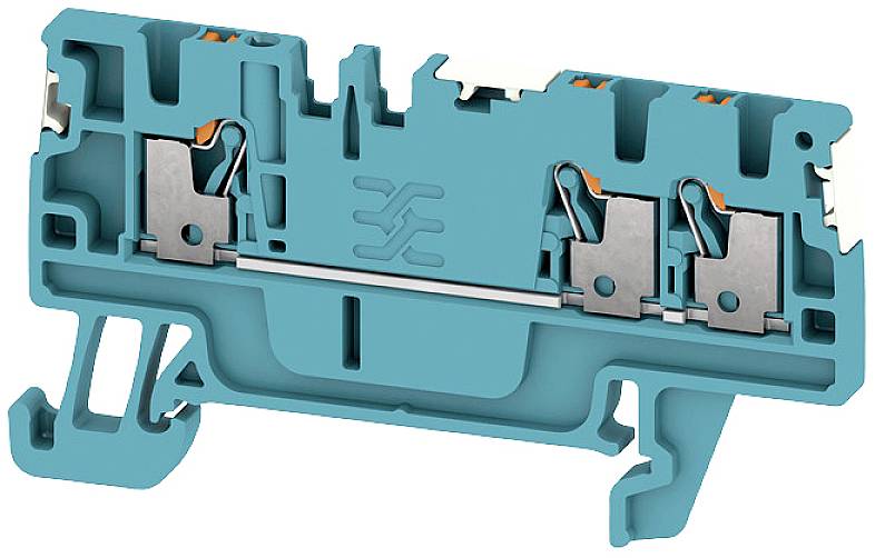 Weidmüller 2674640000 Durchgangsreihenklemme Push-In-Klemme, Steckanschluss Blau 50St.
