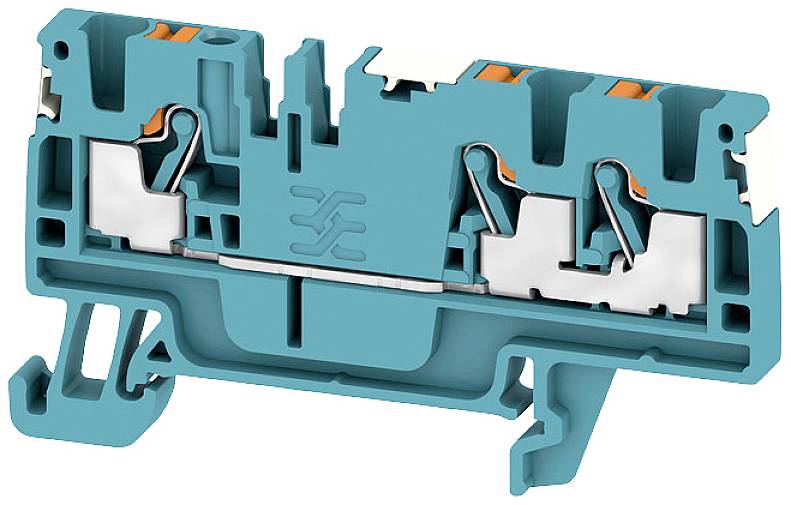 Weidmüller 2674730000 Durchgangsreihenklemme Push-In-Klemme, Steckanschluss Blau 100St.