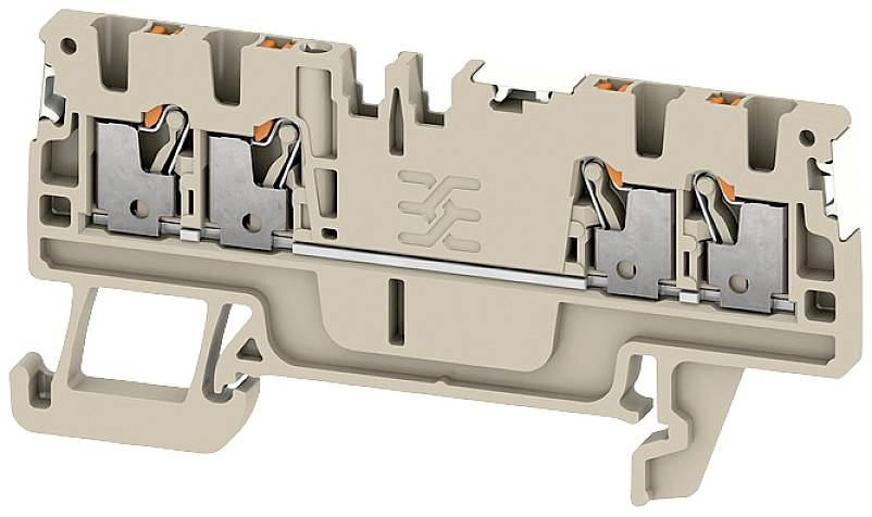 Weidmüller 2674660000 Durchgangsreihenklemme Push-In-Klemme, Steckanschluss Dunkelbeige 100St.