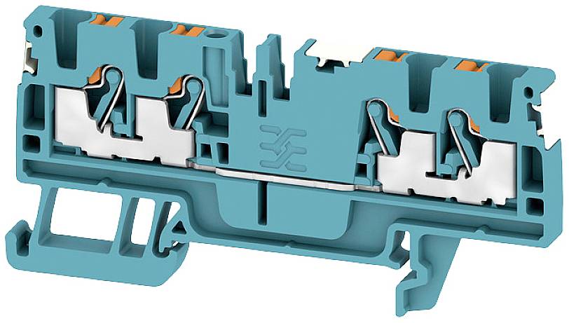 Weidmüller 2674760000 Durchgangsreihenklemme Push-In-Klemme, Steckanschluss Blau 100St.