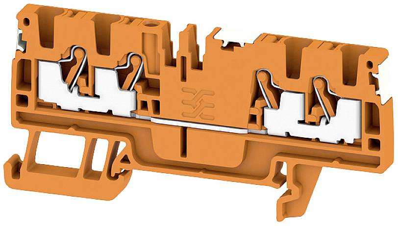 Weidmüller 2799160000 Durchgangsreihenklemme Push-In-Klemme, Steckanschluss Orange 100St.