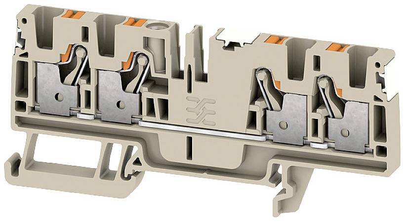 Weidmüller 2674840000 Durchgangsreihenklemme Push-In-Klemme, Steckanschluss Dunkelbeige 50St.
