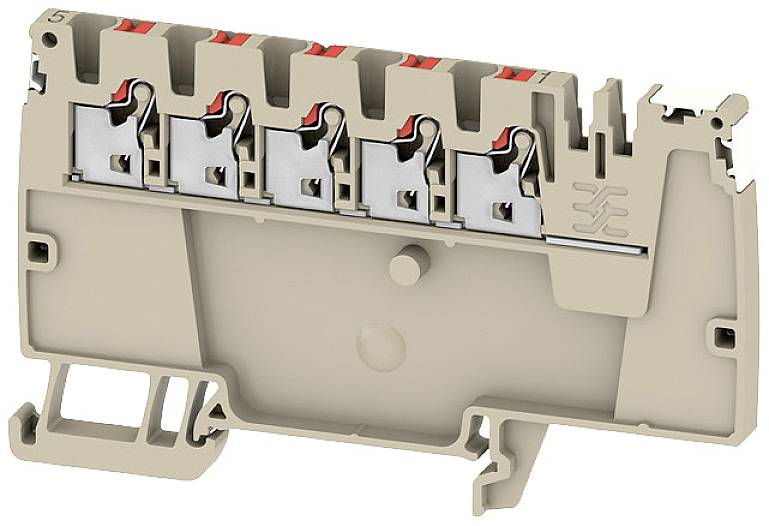 Weidmüller 2675460000 Verteiler-Reihenklemme Push-In-Klemme, Steckanschluss Dunkelbeige 50St.