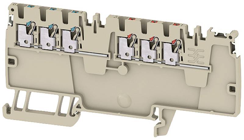 Weidmüller 2675550000 Verteiler-Reihenklemme Push-In-Klemme, Steckanschluss Dunkelbeige 50St.