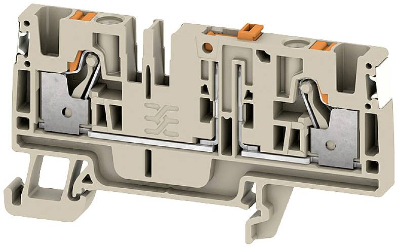 Weidmüller 2675240000 Prüftrenn-Reihenklemme Push-In-Klemme, Steckanschluss Dunkelbeige 50St.