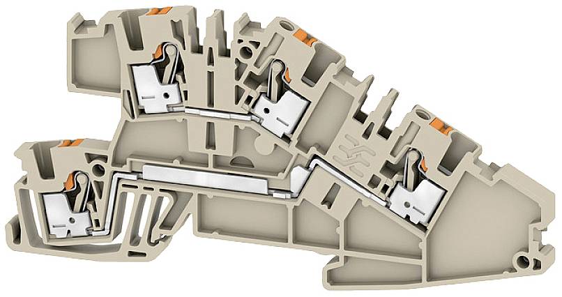 Weidmüller 2668900000 Installationsetagenklemme Steckanschluss Beige 50 St.